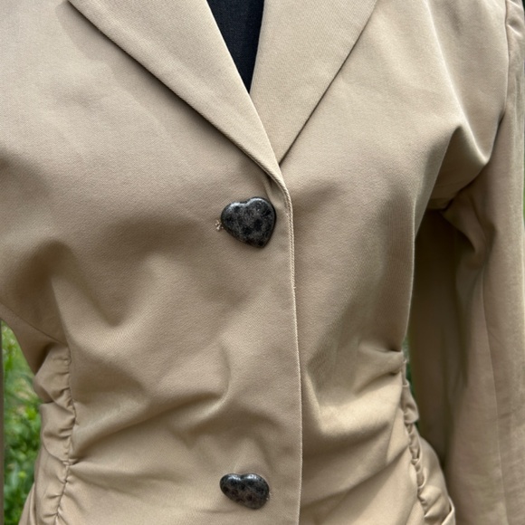 BIMBA Y LOLA JACKET (Spanish/Portuguese) Fashion Brand Size 38 Color Sand - Picture 4 of 12